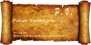 Patak Vendelina névjegykártya